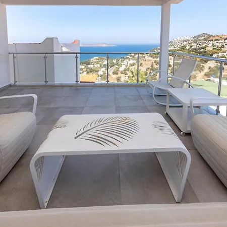 2Br Duplex House With Amazing Sea View In Bodrum Bodrum